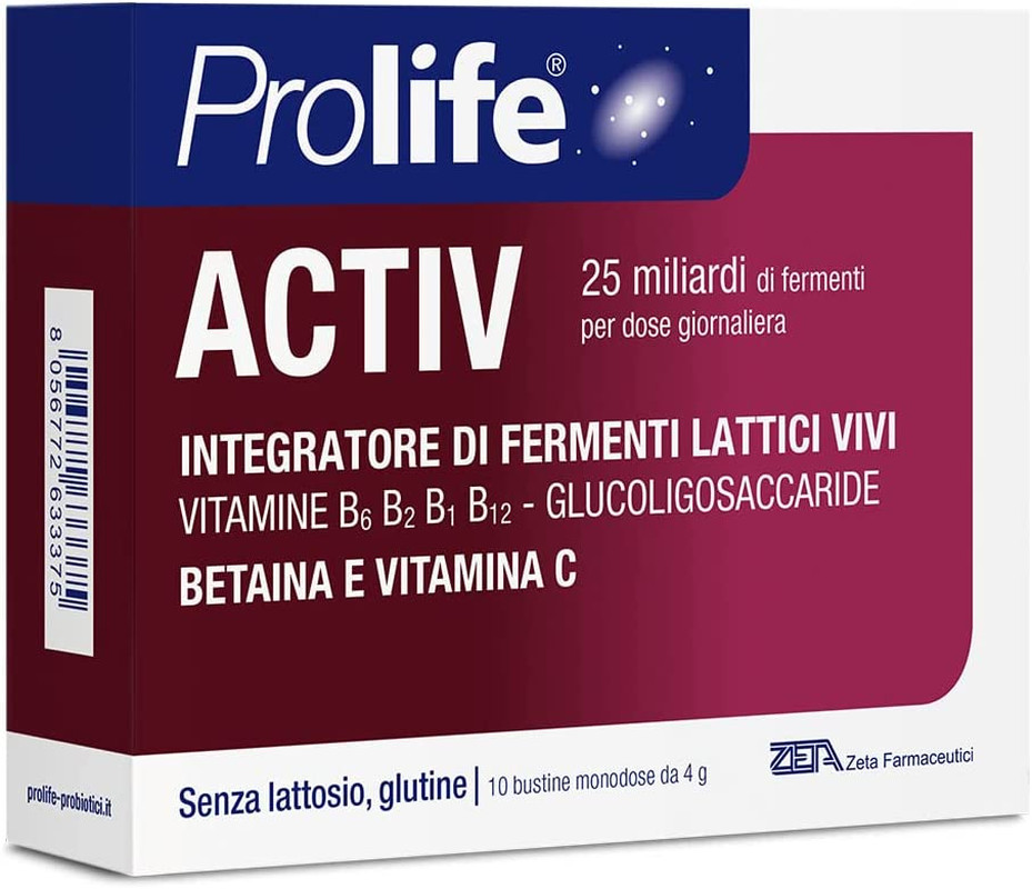 Activ - Integratore Con 25 Miliardi Di Probiotici (Fermenti Lattici Vivi) per...
