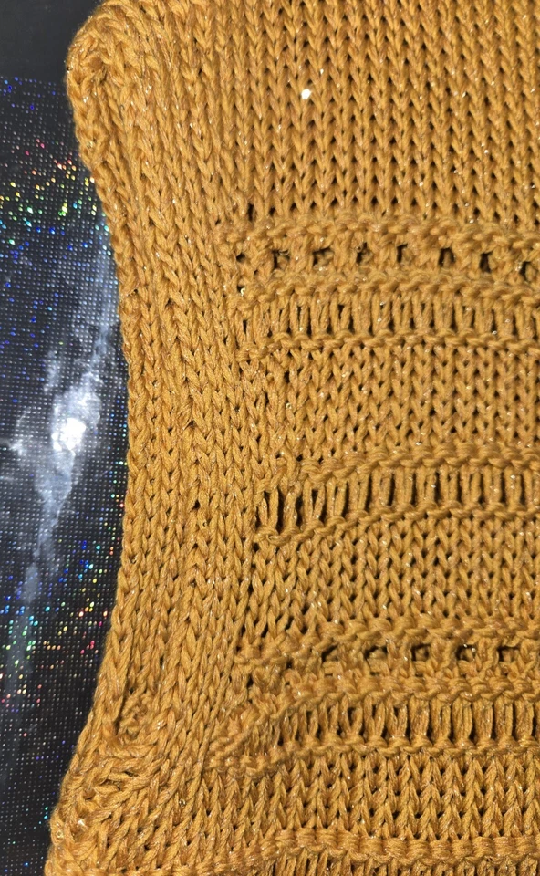 Camisa sin mangas tejida mostaza Lafayette 148 New York talla XS Foto 3 de 4