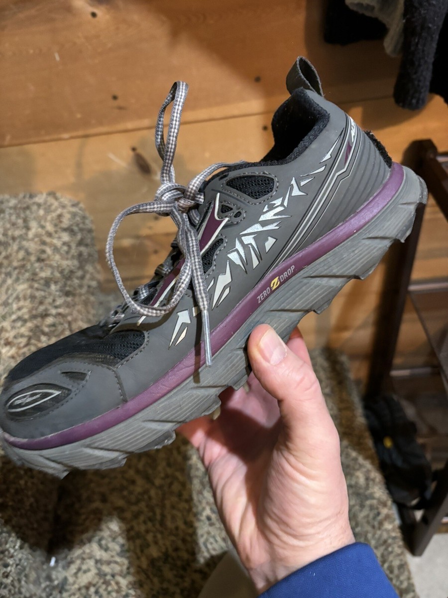 Altra Lone Peak Zero Drop Gray Gaiter Trap Running Shoes
