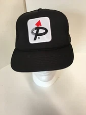 Trucker Hat Baseball Cap Snapback Mesh Black. Cool Logo Flat Brim