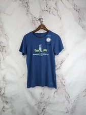 Life Is Good T Shirt Women Medium Margaritas Senoritas Crew Tee Top Blue