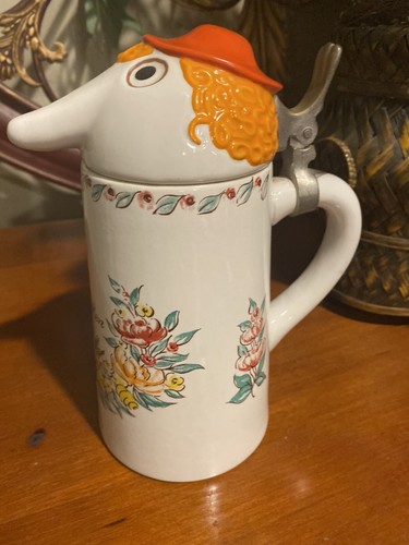 Schultz & Dooley COUNTESS WEBCO Brazil Ceramarte Lidded Stein No Flower