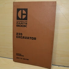 CAT Caterpillar 235 Excavator Parts Manual Book 32K series crawler spare list