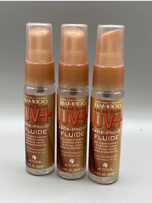 ALTERNA BAMBOO Color Care UV+ Fade Proof FLUIDE -Lot of 3 (1.0oz ea) NWOB 