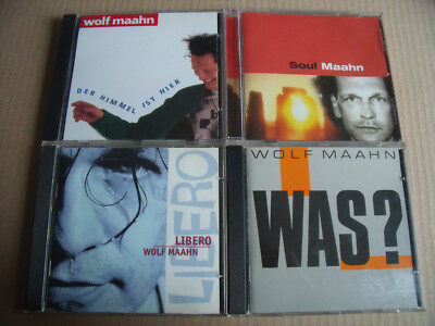 4 x Wolf Maahn - Libero + Soul Maahn + Was? + Der Himmel ist hier