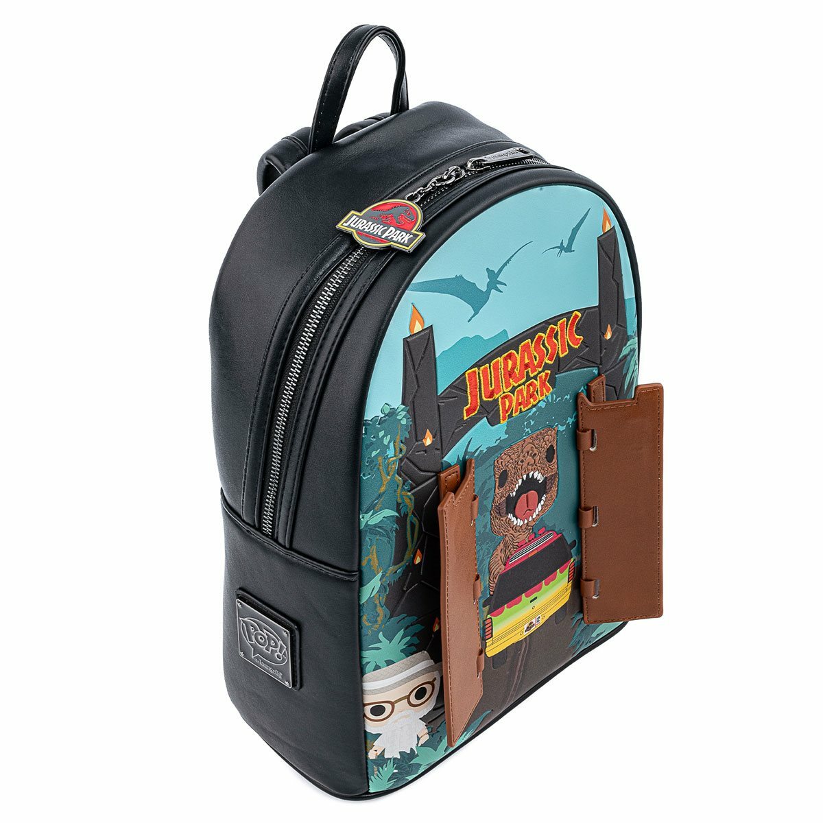 Loungefly Jurassic Park Palm Frond Mini Backpack & Wallet Set- Exclusive Loungefly Jurassic Park Mini Backpack and Wallet - Jurassic  main image 3