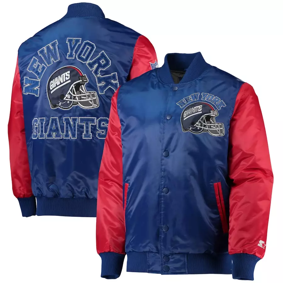 Ny giants satin starter jacket sale