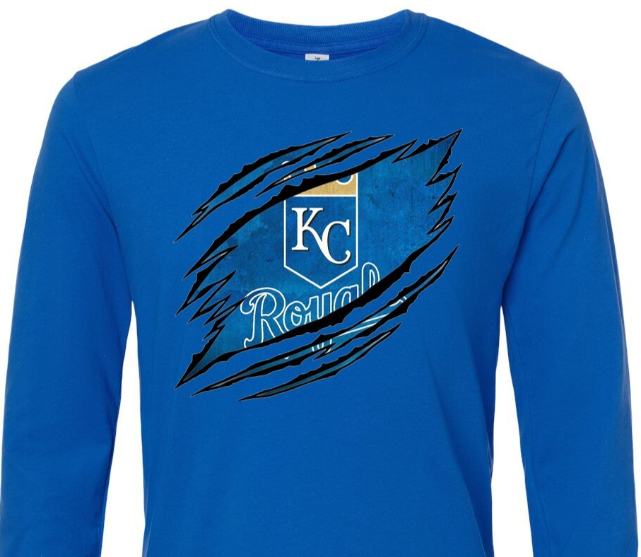 KC - Kansas City - Royals - Baseball - Long Sleeve - Fast Shipping - Unisex