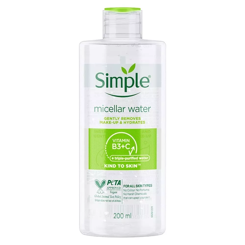 Simple Micellar Gently removes make up Cleansing Water For All