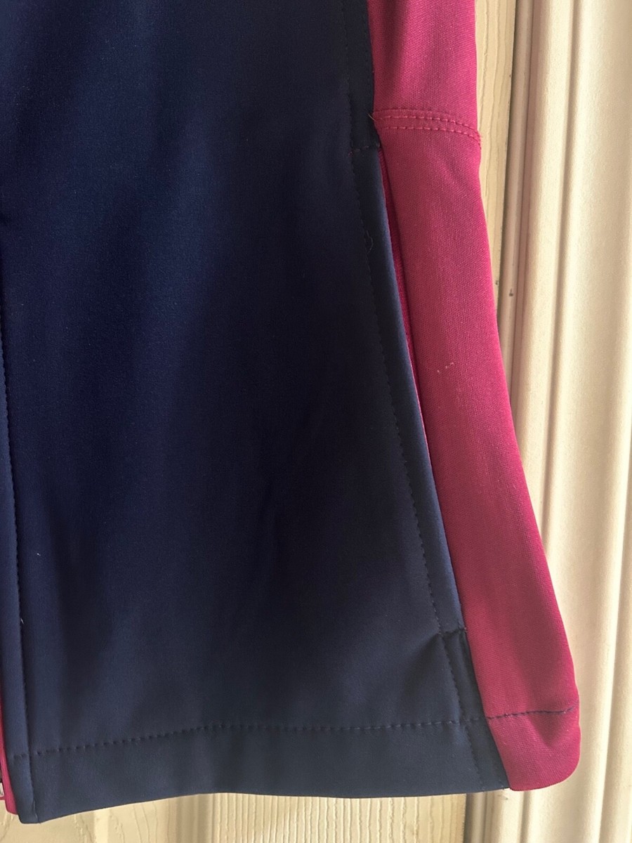 Gilet équestre Romfh – Fermeture éclair Complète – Taille M (8-10 Ans) – Bleu Et Berry