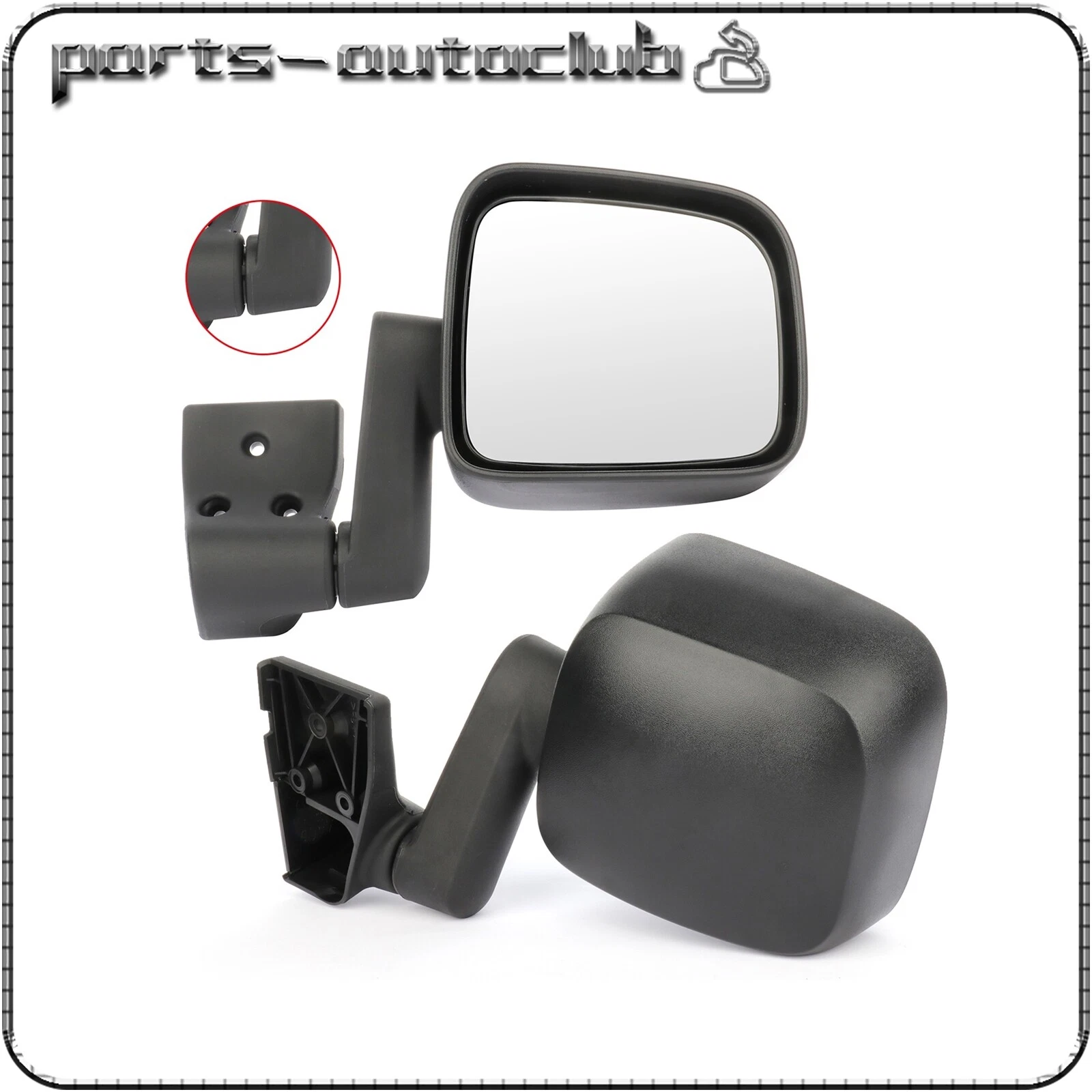 Fits 2003-2006 JEEP WRANGLER TJ Left&Right Side Mirrors Black Manual Fold Manual
Opens in a new wind