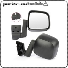 Fits 2003-2006 Jeep Wrangler Tj Leftright Side Mirrors Black Manual Fold Manual Fits 2003-2006 Jeep Wrangler Tj Leftright Side Mirrors Black Manual Fold Manual
