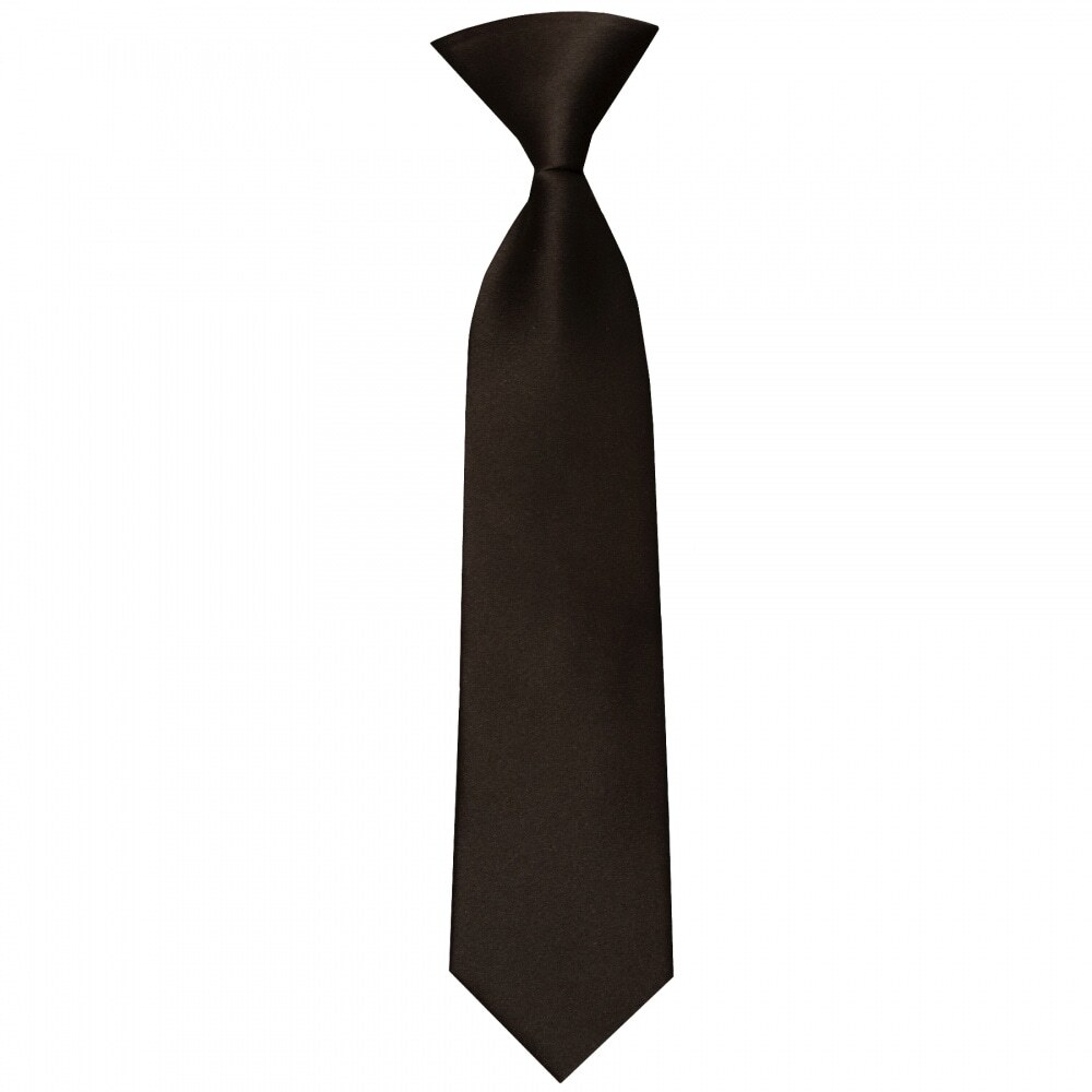 Plain Pre Tied Black Boys Tie Age 4-7 Kids Wedding Formal Prom Slim Thin Tie