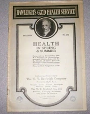 Vintage 1928 RAWLEIGH'S GOOD HEALTH SERVICE Bulletin No. 202 Advertisement