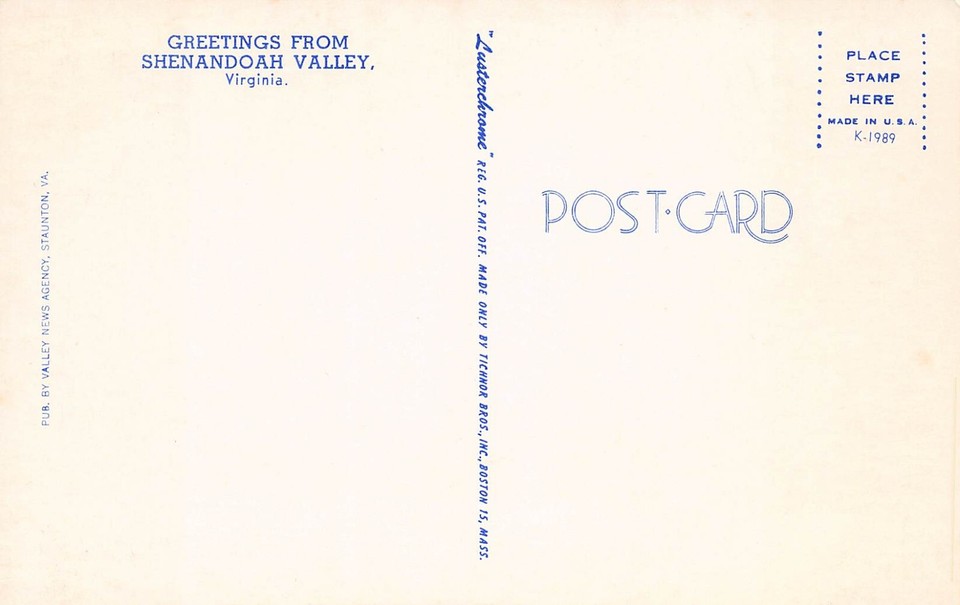 Blue Ridge Mountains Roanoke Shenandoah Valley Staunton VA Virginia