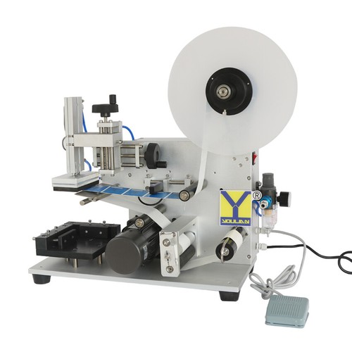 MT-60 Desktop Piston Square Bottle Labeler Box Carton Bag Plane Labeling Machine - Picture 3 of 11