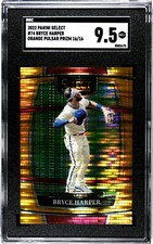 Bryce Harper 2022 Select Concourse Orange Pulsar FOTL #74 Phillies 16/16 SGC 9.5