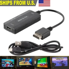 PS2 to HDMI Converter 1080P Monitor HDTV Video Adapter for PlayStation 1/2/3 US