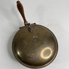 Vintage Antique Sheffield Silver Bed Warmer Crumb Catcher EPC 300 Engraved Horse