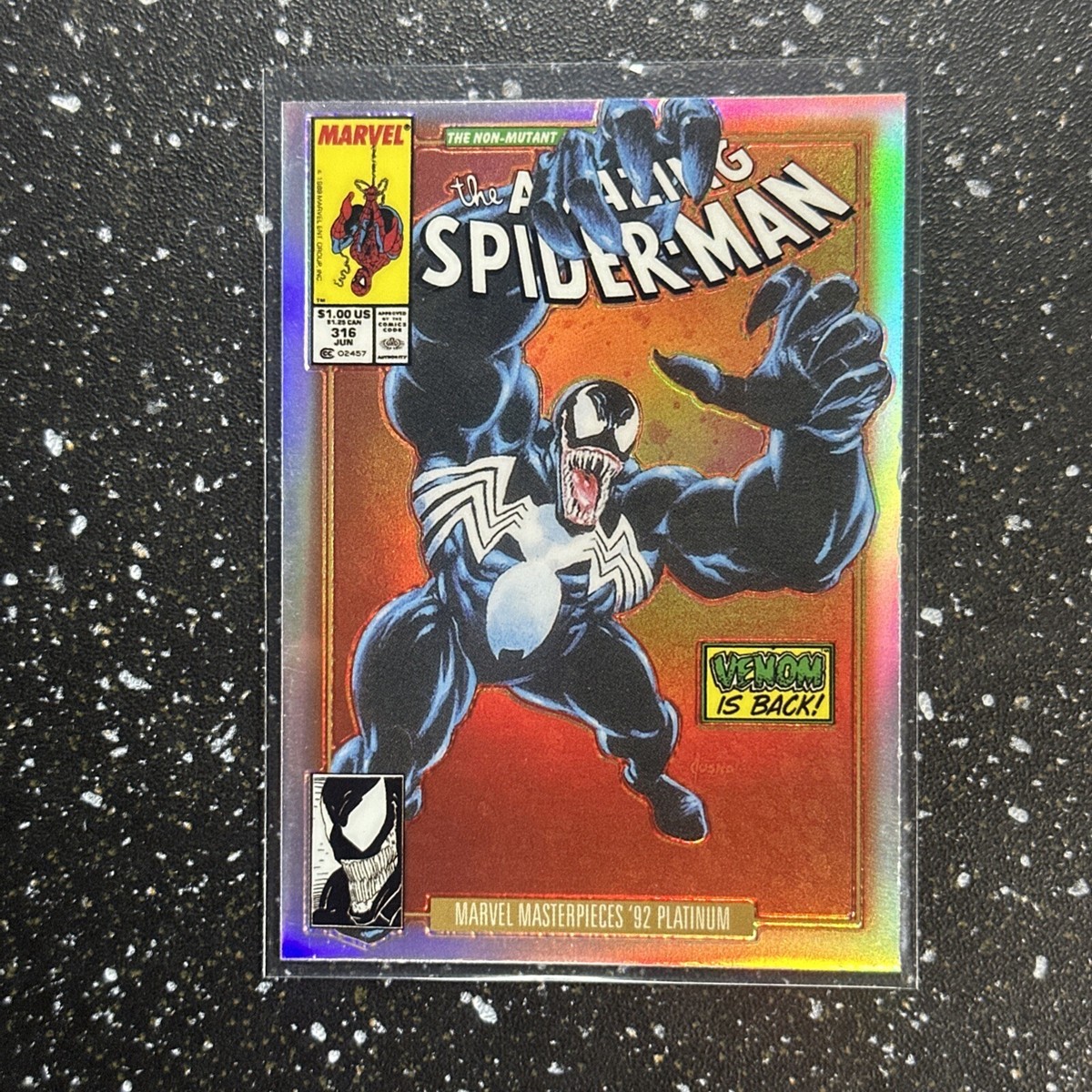 VENOM Rainbow Variant Cover 97-V SP 2024 UD Marvel Masterpieces 92