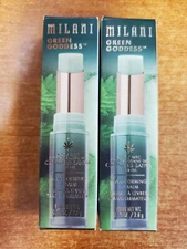 2 Pack: Milani Green Goddess Transforming Lip Balm 0.10 oz Each (2017) W1E