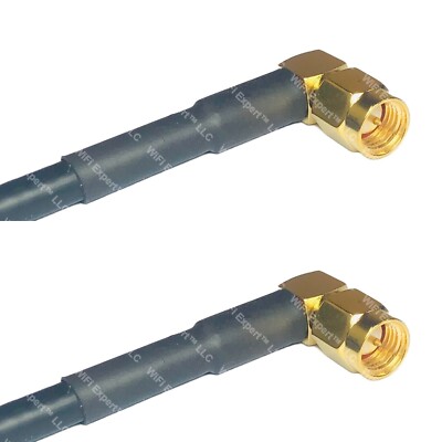 LMR240 SMA MALE ANGLE to SMA MALE ANGLE Coax RF Cable USA-Ship Lot