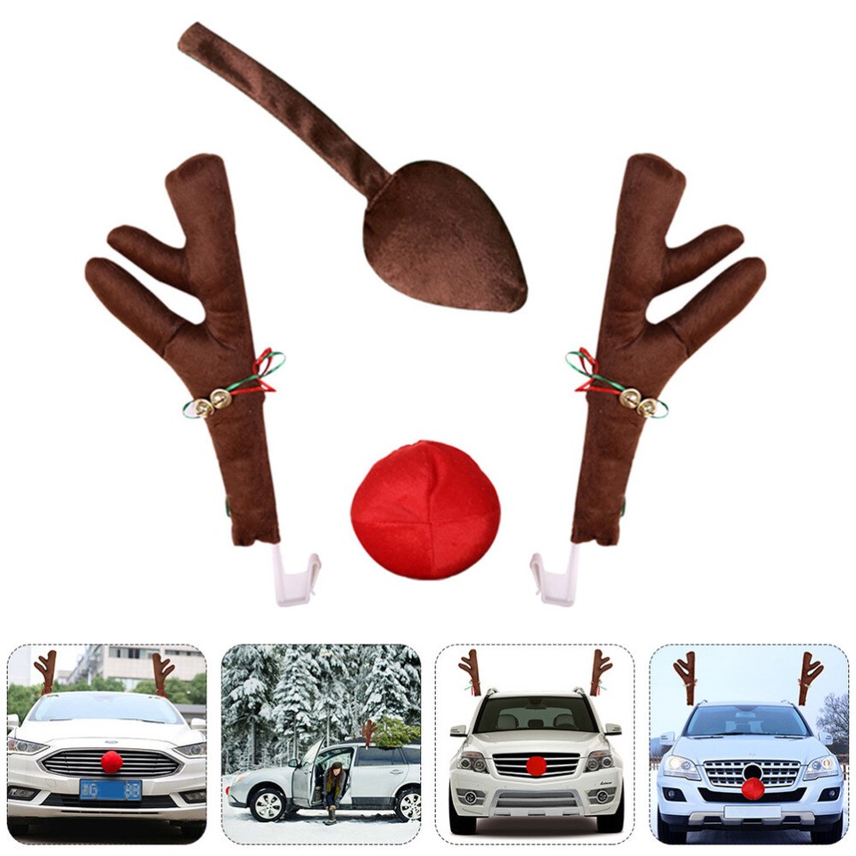 Christmas Car Decoration Cloth Reindeer Adornment Costume Auto