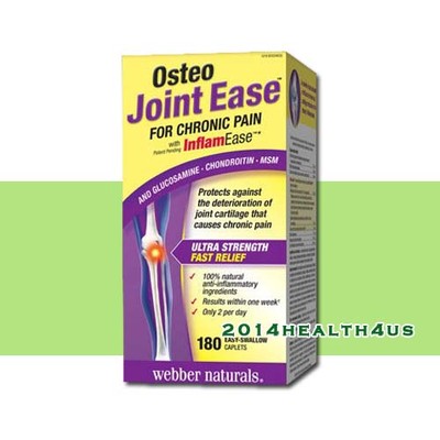 Webber Naturals Osteo Joint Ease with InflamEase  180 Caplets 