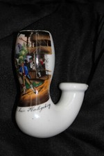 piękna porcelanowa głowa fajki, Bawaria Karczma Gebirge XIX wiek