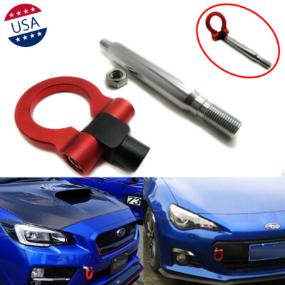 #ad JDM Red Track Racing Style CNC Alloy Tow Hook For Subaru WRX STI BRZ Impreza $24.69