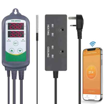 INKBIRD ITC-308 WiFi Smart Temperaturregler Thermostat zum Heizen/Kühlen