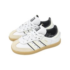 adidas Originals Samba OG EL I Double White Black Gum Toddler Infant Shoe IH5643