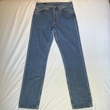 Vintage Levi’s 501 Men’s 32x34 USA Made 501-0193 Medium Wash Button 553 Y2K 2002