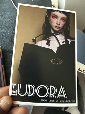 Impldoll Eudora 24 BJD Doll Full Set COA Wig Face-Up Soul Doll Nude Display Only