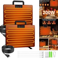 1/2PC Chicken Coop Heater 200W Chicken Coop Heater Heating Flat Panel for Winter
