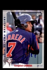 Signed Baseball Card Auto 2010 MultiAd Tacoma Rainiers #4 Ezequiel Carrera