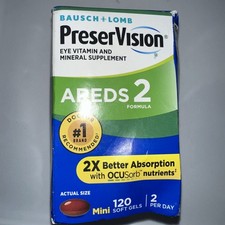 BB 2/2027 PreserVision Areds 2 Eye Vitamin and Mineral - 120 Softgels