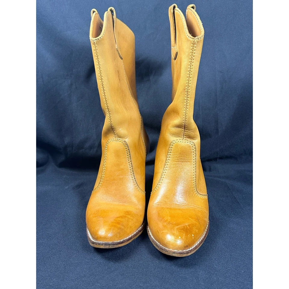 Par de botas occidentales de cuero 7B vintage “The Wild Pair” para dama hechas en Brasil Foto 3 de 4