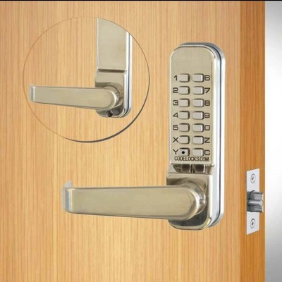 Codelocks Cl415-Ss Mechanical Lockset,Powder Coated,Lever