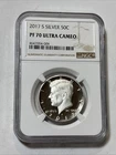 2017-S PF70 UCAM SILVER Kennedy Half Dollar NGC 90%SILVER