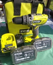 Ryobi ONE+  R18PD3 18V Li-ion  Cordless Combi drill 2x 2A Batteries Charger Bag