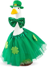 St. Patrick'S Day Porch Goose Outfits Goose Costume for 23 Inch Porch Goose Gree