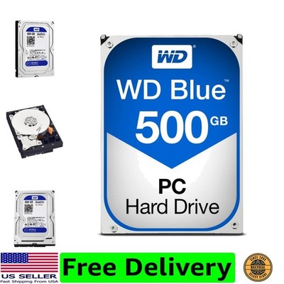 WD Blue 500GB Desktop Hard Disk Drive - 7200 RPM Class SATA 6Gb/s 32MB Cache ...