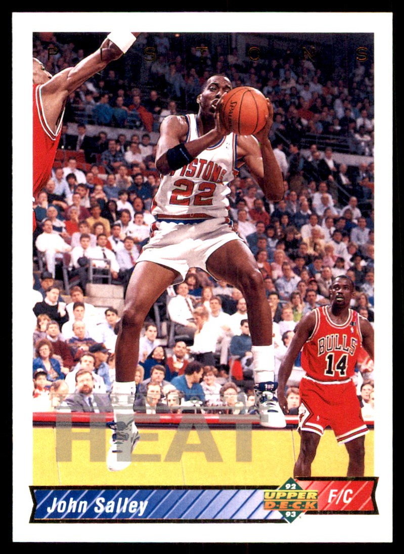 John Salley 1992-93 Upper Deck #24 Miami Heat NBA READ FREE SHIP AutographDen