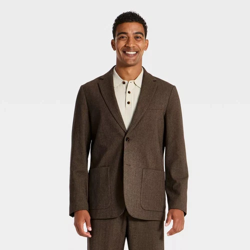 Houston White Men's Herringbone Blazer - product listing photo