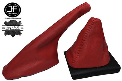 DUNKELROTE LEDER SCHALT- & HANDBREMSSESSEL PASSEND FÜR SEAT IBIZA CORDOBA 1993-1999
