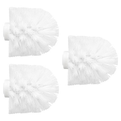 3Pcs Toilet Bowl Brush 12mm Replacement Brush Cleaning Brush Head White