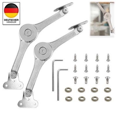 2pcs Klappenstütze Klappenhalter Klappenbeschlag Klappscharnier Klappenlift DHL