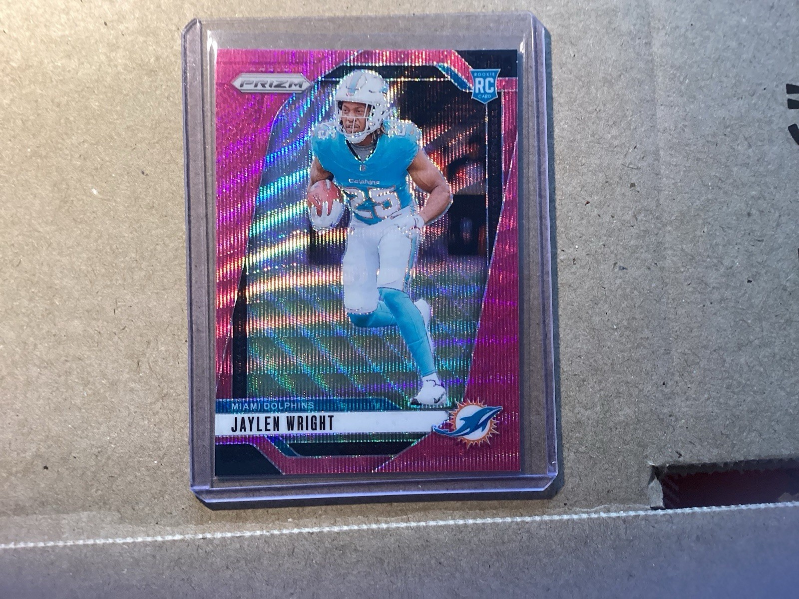 2024 Panini Prizm - Rookies Jaylen Wright #348 Pink Wave Prizm (RC)