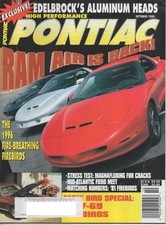 High Performance Pontiac Magazine October 1995-firebird 1996 Ram Air-ohc 6 Conv